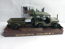 Solido 1/50, Jeep Remorque Barre Cabl, Overlord édition limitée 89, US WW2, Neuf
