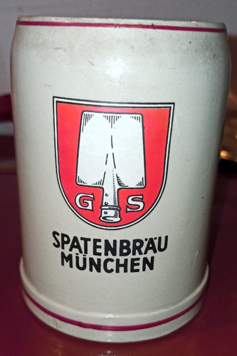 Rare chope bière grès - bière, en