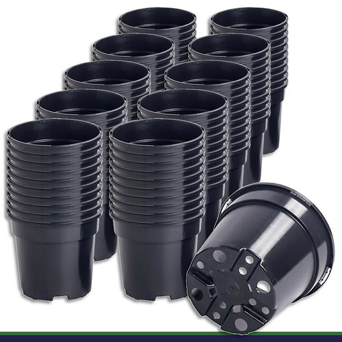 100 pot fleurs l noir - x,