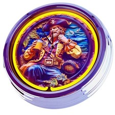 N-0873 "Pirate" Horloge Murale Néon Décoration Salon Bureau Atelier