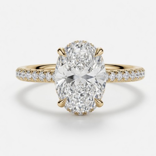 3ct oval lab grown diamond - lab,
