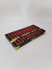 Boulier Bois Ancien Abacus Lotus Flower Brand 13 Tiges Bambou 91 Perles