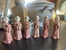 Lot Bougeoirs Anges  Porte Bougies  Anciens En Céramique