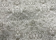 tissu Jacquard blanc beige