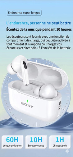 écouteurs sans fil - sans,