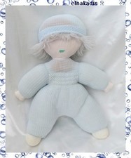 Poupée Doudou Lutin Bleu Et