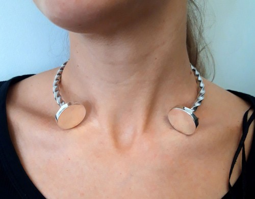 Collier torque argent - torque, en