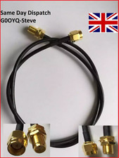 Câble D'Extension Coaxial Pigtail SMA Mâle À SMA Femelle 50Cm SDRPlay HackRF Etc