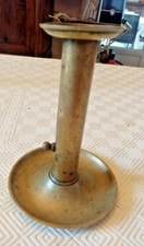 Ancien bougeoir à poussoir en laiton fin XIX ème Sou