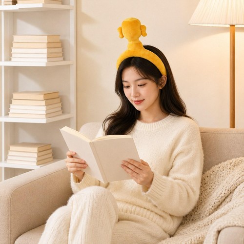 Bandeau jaune forme - jaune, en