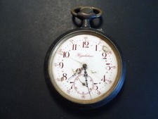 ANCIENNE MONTRE GOUSSET  ACIER REGULATEUR - 183 GR NE FONCTIONNE PAS - A REVISER