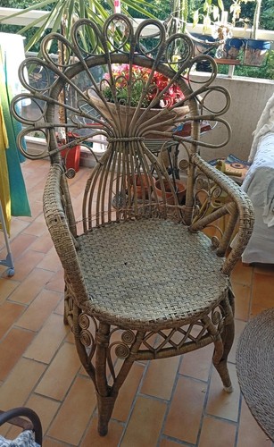 Fauteuil rotin osier - rotin,