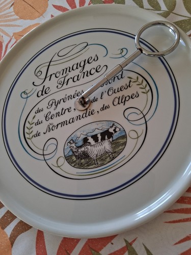 Plateau fromage porcelaine - a,