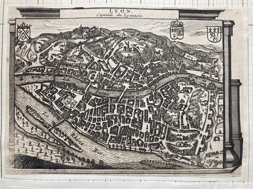 Gravure carte plan - gravure,