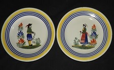 Paire d'assiettes : FAIENCE DE