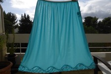 VINTAGE/RETRO: Beau JUPON neuf, NYLON, An 1970, T: 44/46 (Fr)