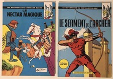 ►2 BD - LES AVENTURES DU CHEVALIER BLANC  - n°2 + n°4 - FUNCKEN - MAGIC STRIP