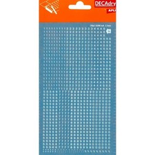 Chiffres transfert - Blanc -