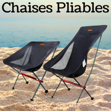 Chaises de plage pliables