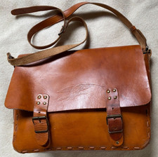 Sac à main style cartable A4 en cuir vintage bag à saisir