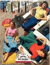 ELLE Magazine n° 188 du 4 Juillet 1949 ancienne revue de mode couture femme