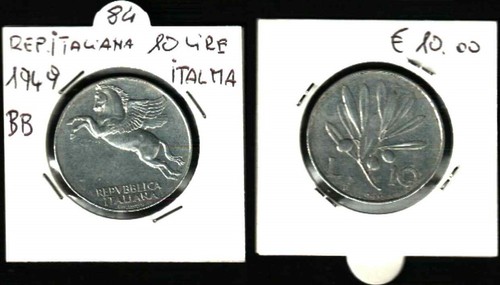 Monnaie rép italienne 10 - rép.,