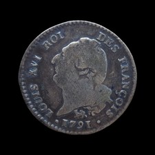 Pièce sols argent - argent, louis
