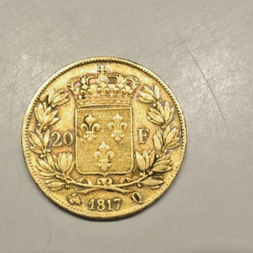 Louis xviii francs gold - xviii,