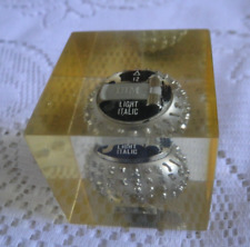 IBM COLLECTOR CUBE RESINE PUBLICITAIRE INCLUSION BOULE MACHINE A ECRIRE