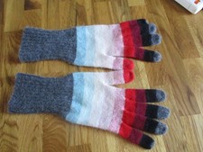 gants femme Kenzo en laine tricot maille com neuf rayés