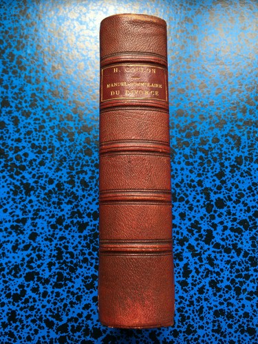 1891 droit manuel - manuel, divorce