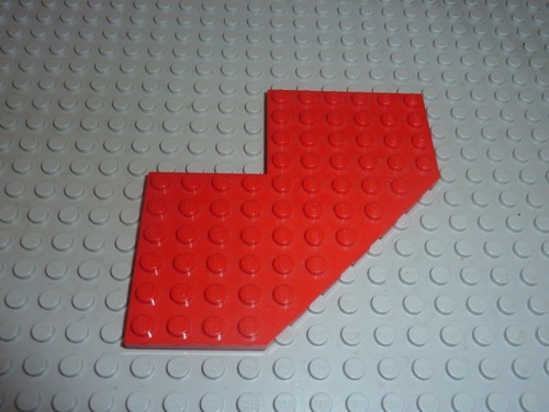 Plaque lego espace space red - plaque,