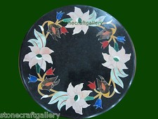 Table En Marbre Pietra Dura 12" Artisanale Décoration D'intérieur