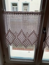 ? un seul de rideau réalisé au crochet en coton écru?