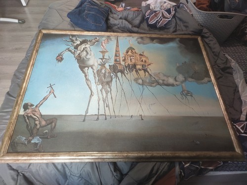 Ancien grand tableau sur - ancien,