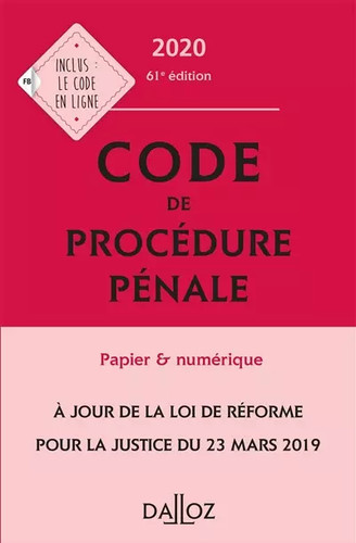 Code procédure pénale - code,