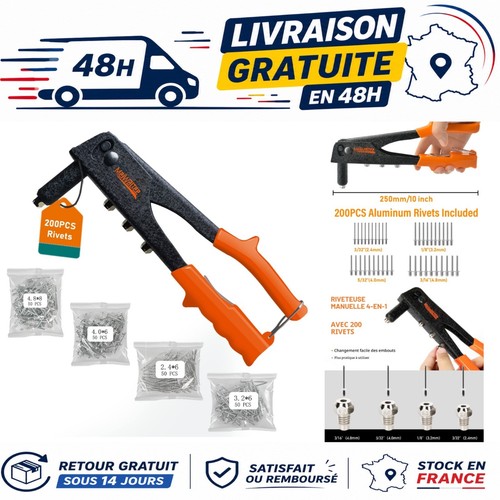 Pince rivets 1 avec - 4,