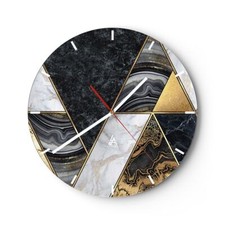 Horloge murale en verre