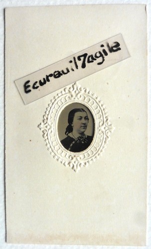Ferrotype photo portrait femme - ferrotype,