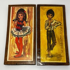set of 2 Vintage MCM F Idylle