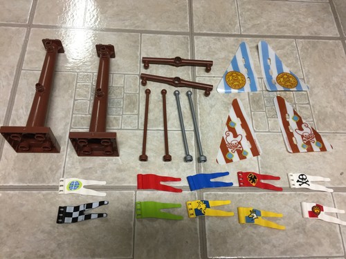 Lego duplo flag and pole - 1,