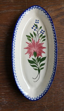 PLAT OVALE FAÏENCE DE
