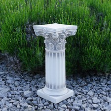 Socle 17 x 17 cm socle colonne pierre 45 cm 16,5 kg gris béton blanc résistan...