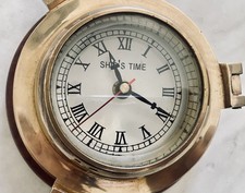 PENDULE MURALE DE BATEAU EN BRONZE