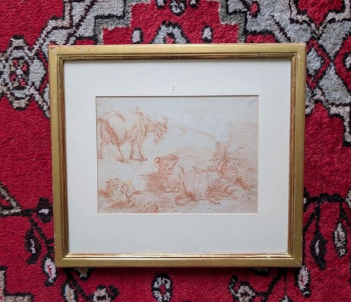 Dessin ancien sanguine - à,