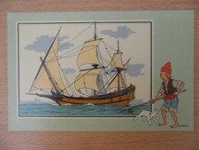 TINTIN HERGE CHROMO MARINE DES ORIGINES A 1700,  N 60