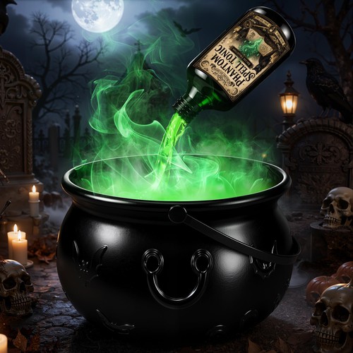 Chaudron decoration halloween - decoration,