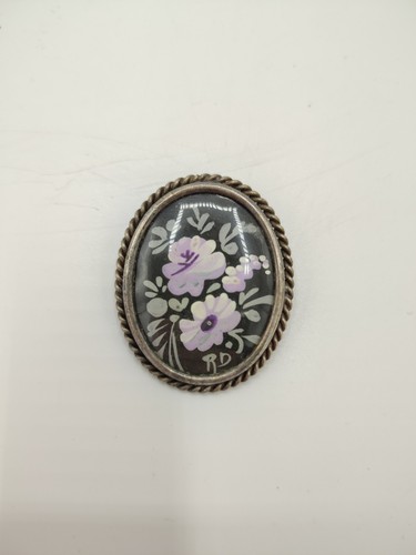 Ancienne broche fleurs - ancienne,