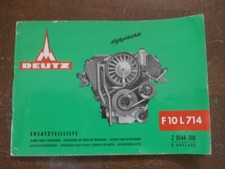 catalogue Pièces Rechange Magirus DEUTZ F 10 L714 machines agricoles poids lourd