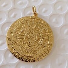 Pendentif Disque de Phaïstos en or 14 carats